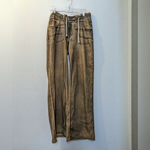 Ottolinger SSENSE Exclusive Brown Double Fold Jeans, Mens Medium